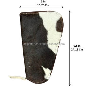 Nouveau universel extérieur personnalisé en cuir de vachette pochette de rangement pour arme de poing étuis à glissière en cuir véritable étui de transport dissimulé - Product Image 2