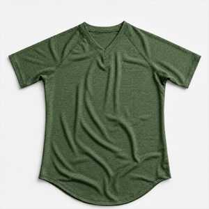 T-shirt athlétique élégant à manches courtes ProudMotion, tissu doux, léger, vêtements décontractés pour la salle de sport - Product Image 1