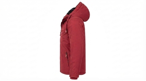 Men's Hooded Winter <b>Jacket</b> Soft <b>Fleece</b> <b>Lined</b> Windproof Water Resistant Full Zip Casual Outdoor Thermal Coat with Zipper Pockets - Product Image 2