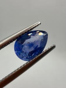 Natural Royal Blue Sapphire Pear Cut 2.02CT 10x7x4MM Loose Polished Faceted Gemstone Color Play Ceylon for Collector/Jewellery - Product Image 2