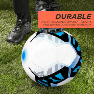 Ballon de football en cuir PU imperméable de haute qualité, haute performance pour entraînement et matchs, 400-450g, disponible en tailles 4 et 5 - Product Image 6