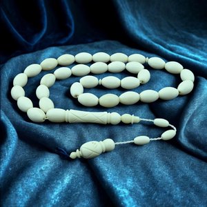 Natural Bone Eco-Friendly Modern <b>Rosary</b> Tasbih Spiritual Prayer Beads Artisan Made - Product Image 3
