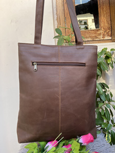 กระเป๋าโท้ทหนังของผู้หญิง,กระเป๋าสะพายไหล่หนังสัตว์มีสไตล์กระเป๋าช้อปปิ้ง - Product Image 4