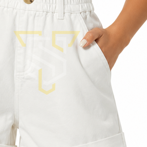 Shorts de Mujer de Cintura Alta en Cuero Sintético, Elegantes, Casuales, Elásticos, Pantalones Cortos de Moda para Verano - Product Image 3