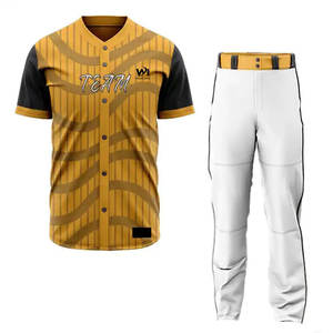 Nueva Llegada de Ropa Deportiva, Uniforme de Béisbol 100% Poliéster, Mejor Precio, Venta al por Mayor de Uniformes de Béisbol - Product Image 1