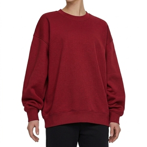 Women's <b>Oversized</b> Cotton Fleece <b>Hoodie</b> Heavyweight Pullover Drop Shoulder Custom Logo OEM Manufacturer - Product Image 2