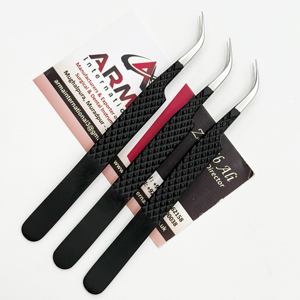 Pinzas de Aislamiento Curvas Ecológicas, de Acero Inoxidable Sostenible, Punta Plateada, Antimagnéticas, Duraderas, para Extensión de Pestañas - Product Image 4