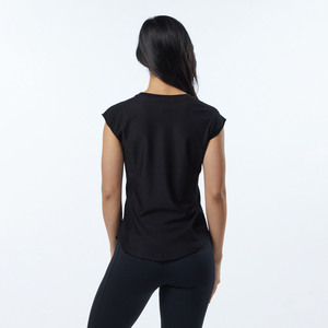 New Style Women Round Neck Sports Velocity T-shirt Logo Knitted Jersey Lightweight Quick-drying Breathable <b>Running</b> Women T-Shirt - Product Image 2