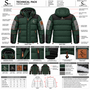 OEM Unisex Winter Hooded Eco-Friendly Puffer <b>Jacket</b> Custom Logo Quilted <b>Padded</b> <b>Waterproof</b> Windproof Wholesale - Product Image 6
