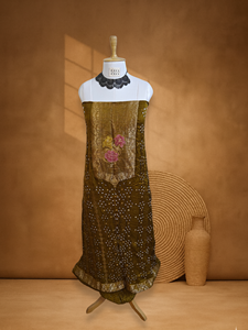 ชุดปิชไว บานาราซี วีฟ แบนดานีสุดหรู งานฝีมือสำหรับงานแต่งงานและงานเลี้ยง - Product Image 2