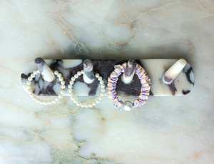 Support mural Art Déco en marbre naturel éco-responsable fait main TCE – Accessoire mural en pierre de qualité supérieure pour la maison et l'hôtel - Product Image 3