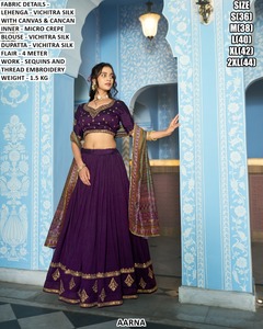Pastel Pearl Bhandhani Silk Lehenga Choli with Quick Dry & Sun Protection for Party Wedding Diwali Floor-Length Traditional - Product Image 1