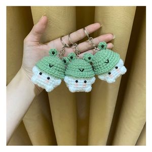 Wholesale <b>Cute</b> Animal Crochet Keychain <b>Dolls</b> Handmade Soft Amigurumi Toys for Gifts Lovely Mini Animal Crochet Designs - Product Image 4