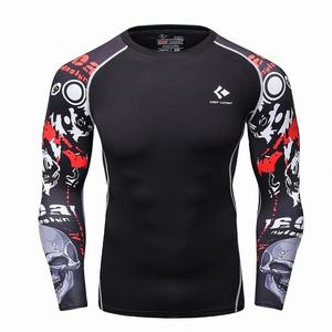 Men Rash Guard Swim Shirt UV Protection Long Sleeve Quick Dry <b>Surf</b> Beach Activewear Top - Product Image 1