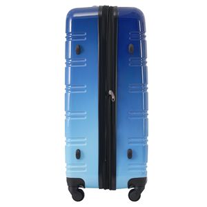 Set di valigetta rigida colore sfumato 3 pezzi per valigia espandibile Spinner ruote TSA lucchetto leggero 20 "blu chiaro blu - Product Image 6