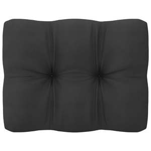 Ensemble de salon en bois gris foncé, bois de pin massif naturel avec 100% polyester, meubles de jardin d'extérieur - Product Image 6