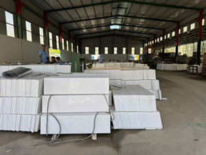 Losas de Mármol de Calcita 100% Natural, Color Blanco Lechoso, Procesadas en Fábrica, Pulidas, Aterciopeladas, Impermeables, Duraderas y Ecológicas - Product Image 6