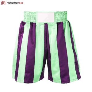 Short de boxe respirant en tissu doux et soyeux, rayé, personnalisé, nouvelle collection 2020 - Product Image 6