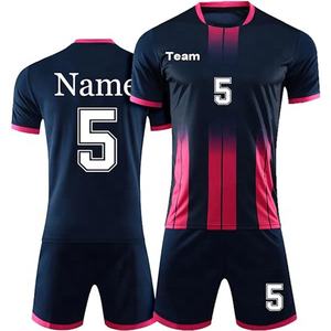 Conjuntos de Camisetas de Fútbol Transpirables de Manga Corta, Uniformes de Fútbol Sublimados para Entrenamiento, Unisex - Product Image 2