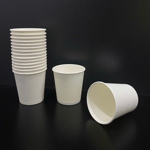 Gobelets à café jetables en papier kraft avec couvercles 6oz 8oz 10oz 12oz 16oz, à paroi simple, pour boissons chaudes, thé, à emporter - Product Image 1