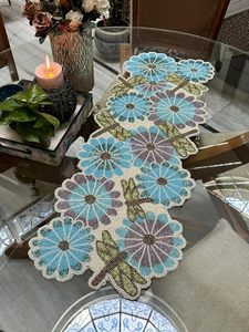 Camino de Mesa Bordado con Diseño de Libélula, Estilo Bohemio, Decoración para el Hogar, Material de Algodón Lavable - Product Image 2