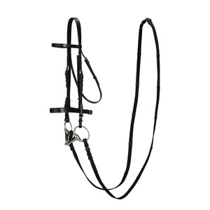 Top Selling Heavy Padded Soft Bitless Western Bridle Durable Equestrian | <b>Halter</b> with Plain Brow-band & Noseband for Horses - Product Image 1