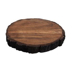 Rustic Wooden <b>Coaster</b> Handmade Rustic Wooden <b>Table</b> Mat Pad Irregular Shape Natural Wood Finish Decorative Placemat <b>Coaster</b> Set - Product Image 6