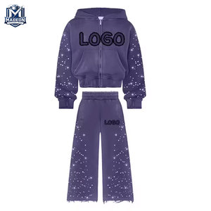 Trajes Deportivos Casuales con Pedrería, Manga Larga, Color Sólido, Diferentes Diseños, en Oferta - Product Image 2