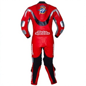 Combinaison de course MV Agusta WSBK 1 pièce en cuir de vachette/crocodile pour moto, combinaison de piste/équitation MotoCp/Traje pour motards de niveau - Product Image 2