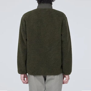 Novedades de Invierno, Chaqueta de Invierno con Cierre de Sherpa Suave, Estilo Casual Holgado, Logotipo Personalizado en Venta, Chaqueta de Forro Polar para Hombre - Product Image 2