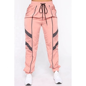 Conjunto Deportivo Casual de 2 Piezas para Mujer, Chaqueta con Capucha a Prueba de Viento con Bloques de Color y Pantalones Jogger, 100% Algodón, para Correr - Product Image 4