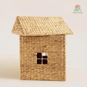 <b>Water</b> hyacinth basket <b>container</b> toys clothes storage woven hamper baskets baby room decoration - Product Image 4