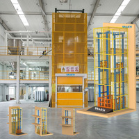 Hydraulischer Warenlift Günstiger Kleiner Fracht-Aufzug 500 kg 800kg 1t Fracht-Zwischengeschoss-Lift Aufzug