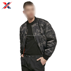2025 Blouson aviateur en toile pour hommes personnalisé Design unique vêtements d'extérieur avec col montant prix raisonnable - Product Image 2