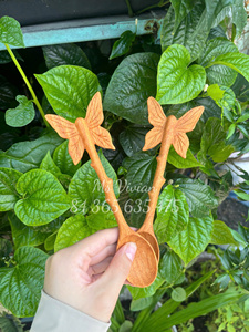 Red Wooden Flower-Shaped <b>Spoon</b> Wooden Tea Filter Tool Vietnam Eco Vintage Natural Acacia Wood Kitchenware Slotted <b>Spoon</b> For Tea - Product Image 5
