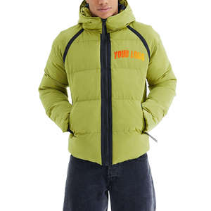 High Quality Puffer Jacket Durable Warm Lightweight Insulated Winter <b>Coat</b> Stand Front Hooded Streetwear Supplier Manufacturer - Product Image 4