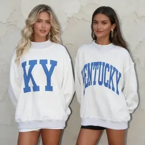 เสื้อสเวตเตอร์คอเต่าแบบกลับด้านได้ สไตล์มหาวิทยาลัยสำหรับผู้หญิงและเด็กผู้หญิง พิมพ์ลายโลโก้ตามสั่ง สินค้ามาใหม่ ขายดี - Product Image 1