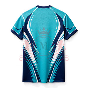 Camiseta de Fútbol Geométrica Color Verde Azulado para Hombre, Manga Corta, Cuello en V, Absorbe la Humedad, Poliéster, Ajuste Atlético, para Todas las Temporadas - Product Image 4