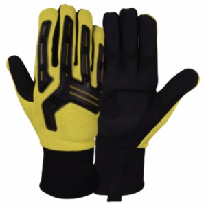 Gants de travail en cuir renforcés pour hommes, 100% respirants, de qualité supérieure, compatibles avec les écrans tactiles et offrant une protection contre les chocs en TPR - Product Image 2