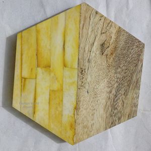 แผ่นรองแก้วไม้แบบฝังมีสไตล์และแผ่นรองแก้วสำหรับบ้านสำนักงานโต๊ะใช้ในครัวเรือนเทศกาลคริสต์มาสที่วางเครื่องดื่มที่ทันสมัย - Product Image 4