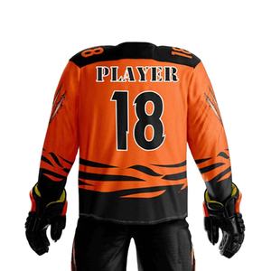 Uniforme de hockey sur glace respirant en maille à séchage rapide 100% polyester pour hommes, impression numérique, sangle réglable, nom d'équipe personnalisable - Product Image 6