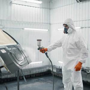 TYPE5 TYPE6 Disposable Hazmat Suits Breathable <strong>Painters</strong> Protective Disposable Clothing PP Microporous Disposable Coverall - Product Image 1
