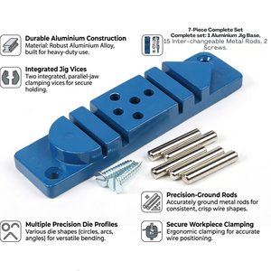 Heavy Duty Aluminium Wire Bending <b>Tool</b> with Pins | Durable Metal Jig for Precise | DIY <b>Craft</b> Jewelry Making and Repair <b>Tools</b> Set - Product Image 3