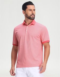 Polo homme personnalisé imprimé, col contrastant, col rabattu, respirant, vêtements de sport de haute qualité, chemises extensibles. - Product Image 5