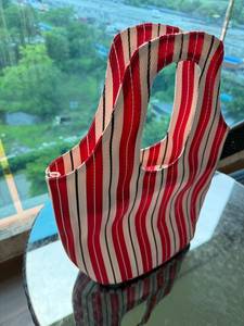 Fashion Outdoor Tote high fashion <b>Bag</b> with Zipper Closure made of recycled <b>nylon</b> hand <b>bags</b> made in India handmade ecofriendly - Product Image 4