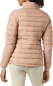 Women's Casual Thick Hooded Puffer <b>Jacket</b> Long Sleeve Fitness Waterproof Breathable Winter Zipper Closure Front Embroidery Logo - Product Image 3