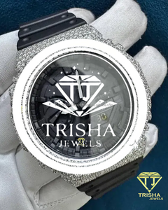 Premium Flooded VVS Moissanite Diamond Watch in 925 Sterling Silver Custom Iced Out Men <b>Wristwatch</b> - Product Image 4