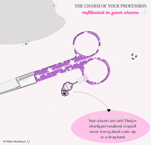 Ciseaux Mayo élégants à motif étoile, 5,5 pouces, en acier inoxydable par Al Mida - Product Image 2