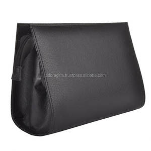 Color negro India fabrica bolso de mano cosmético en cuero de PU de alta calidad - Product Image 4