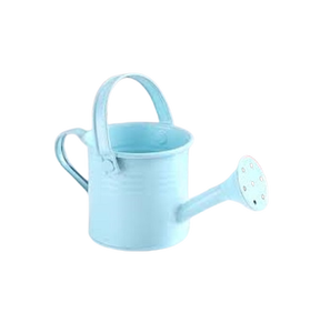 Arrosoir en métal bleu clair avec long bec pour le jardinage en extérieur, finition peinte durable, arrosoir anti-fuite - Product Image 1